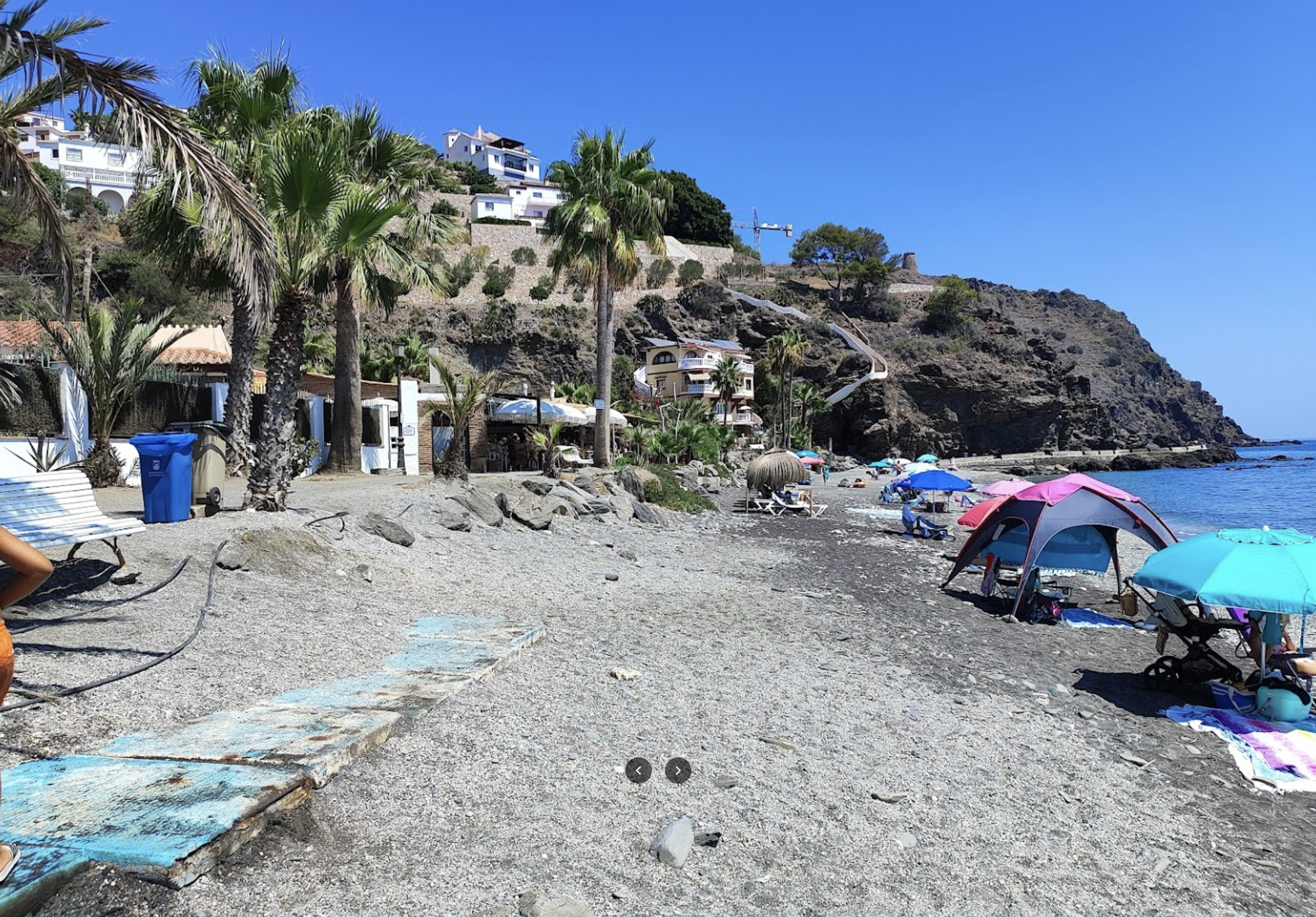 Playa de Cabria in Almunecar strand